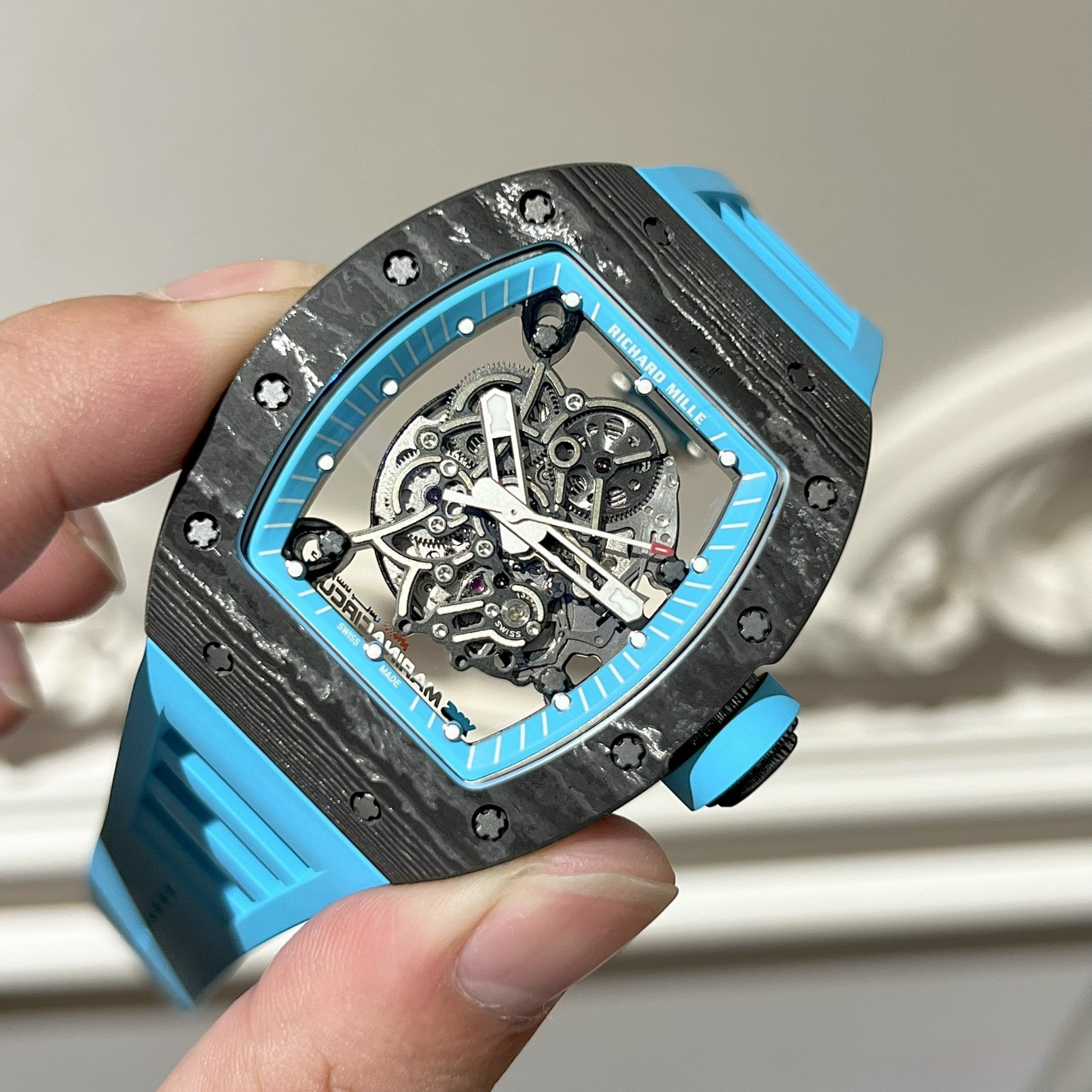 Richard Mille RM 055 Bubba Carbon Blue timewatch7799